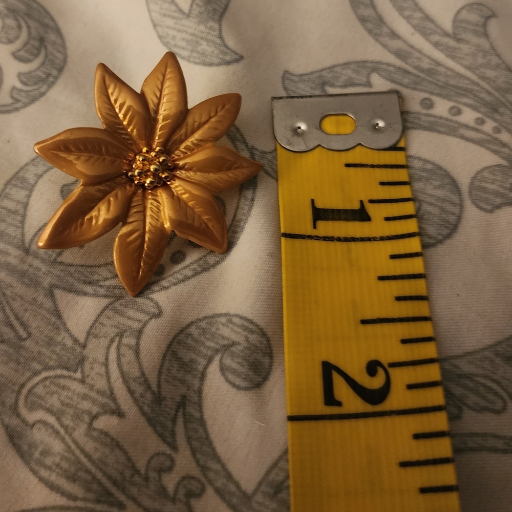 Source Unknown Gold Starburst Brooch